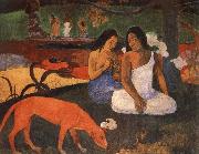 Paul Gauguin Pastime oil on canvas